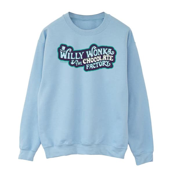Willy Wonka Sweatshirt med chokladfabrikens logotyp