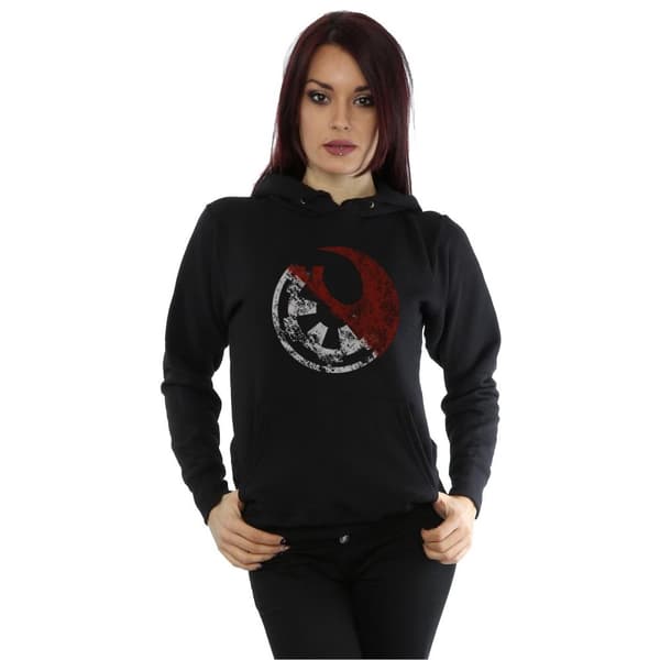 Star Wars Womens/Ladies Rogue One Rusty Emblems Hoodie