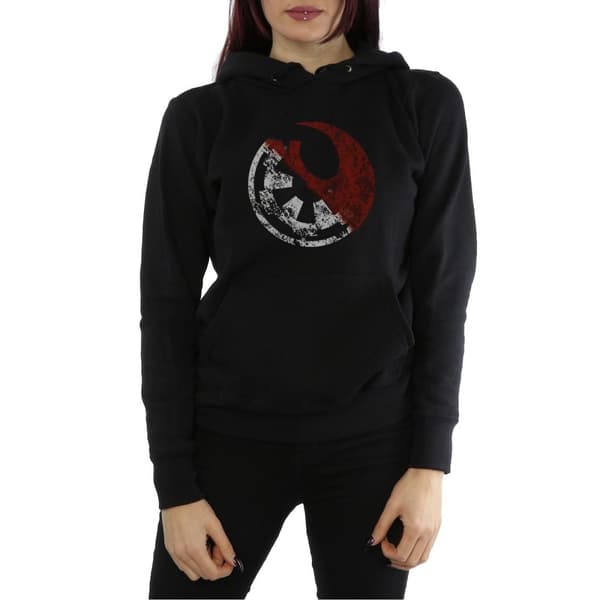 Star Wars Womens/Ladies Rogue One Rusty Emblems Hoodie