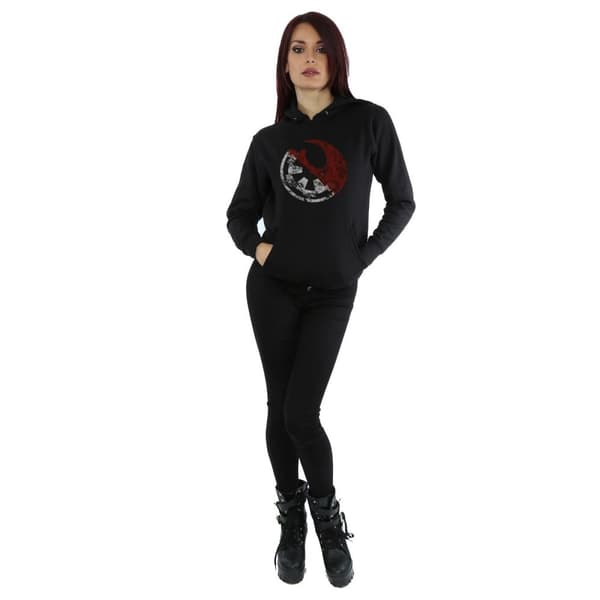 Star Wars Womens/Ladies Rogue One Rusty Emblems Hoodie