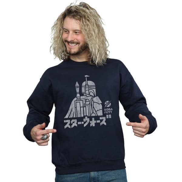 Star Wars Mens Kanji Boba Fett Sweatshirt