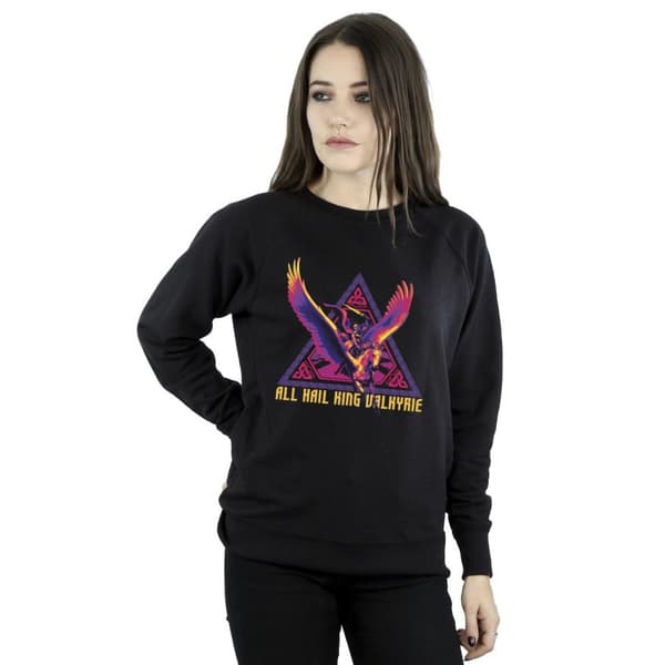 Marvel Dam/Tjej Thor Love And Thunder All Hail Valkyrie Sweatshirt