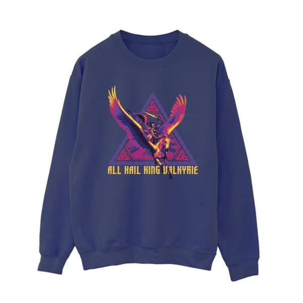 Marvel Dam/Tjej Thor Love And Thunder All Hail Valkyrie Sweatshirt