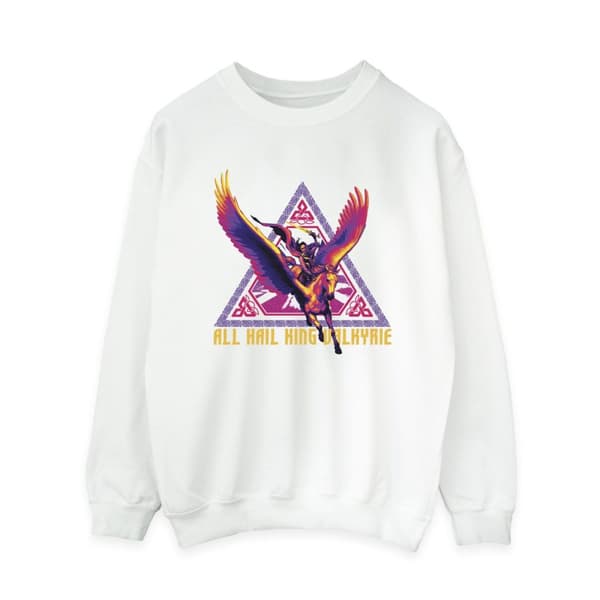 Marvel Dam/Tjej Thor Love And Thunder All Hail Valkyrie Sweatshirt