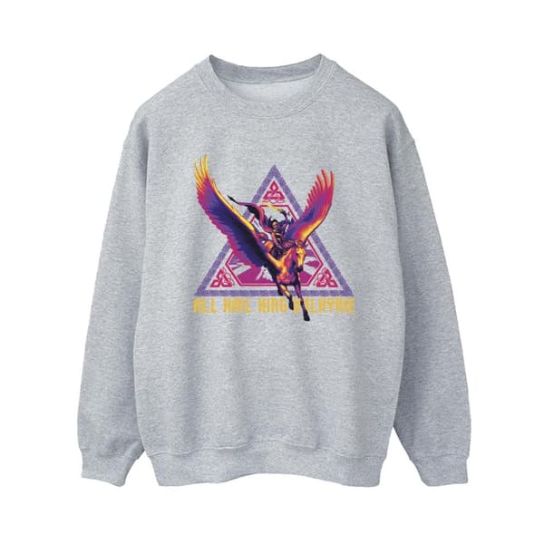 Marvel Dam/Tjej Thor Love And Thunder All Hail Valkyrie Sweatshirt