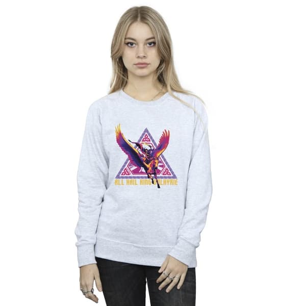Marvel Dam/Tjej Thor Love And Thunder All Hail Valkyrie Sweatshirt
