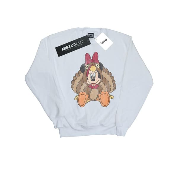 Disney Mens Minnie Mouse Thanksgiving Turkey Costume Sweatshirt