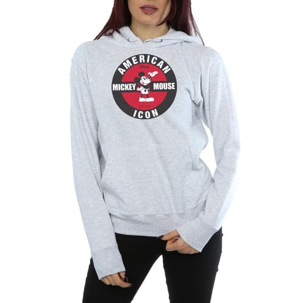 Disney Womens/Ladies Mickey Mouse American Icon Hoodie