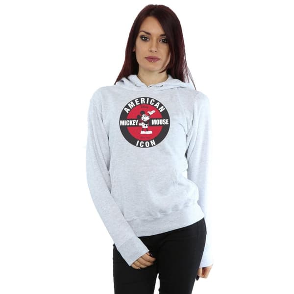 Disney Womens/Ladies Mickey Mouse American Icon Hoodie