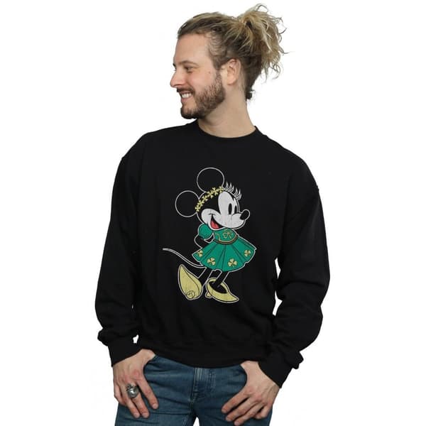 Disney Mens Minnie Mouse St Patrick´s Day Kostym Sweatshirt