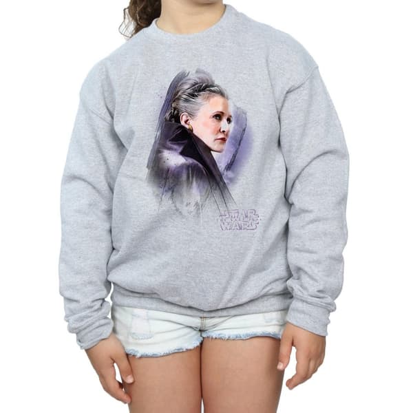 Star Wars Sweatshirt med borstad Leia från Sista Jedi för flickor