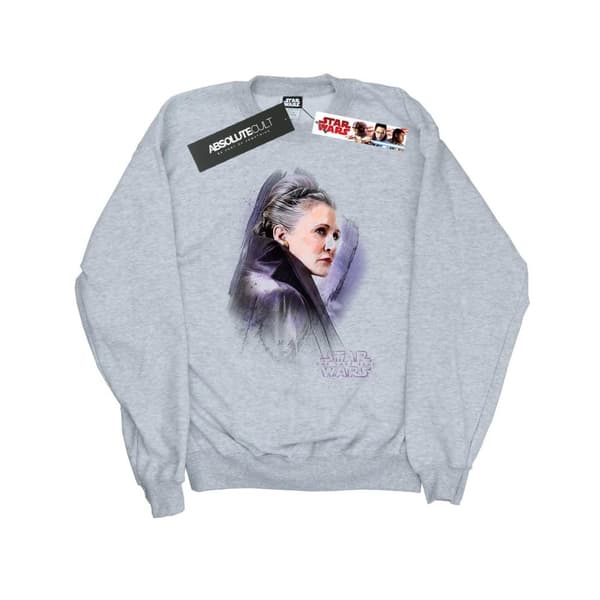 Star Wars Sweatshirt med borstad Leia från Sista Jedi för flickor