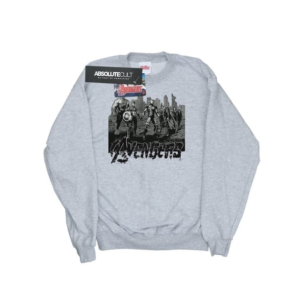 Marvel Mens Avengers Mono Team Art Sweatshirt