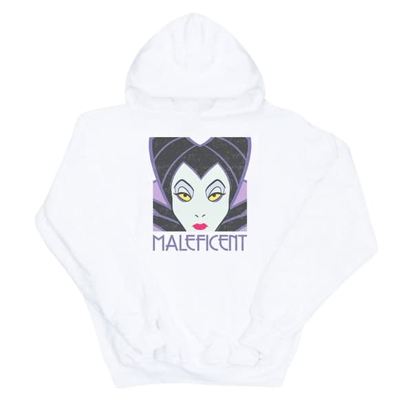 Disney Mens Maleficent Cropped Head Hoodie