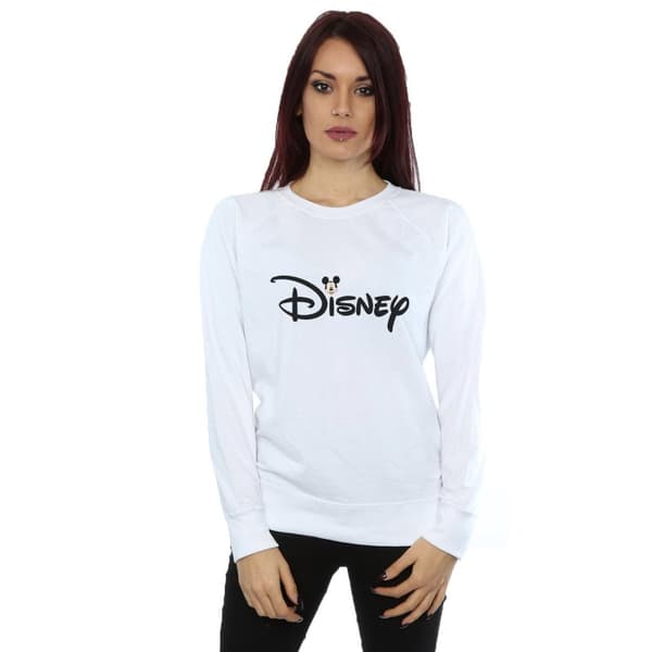 Disney Dam/Tjej Musse Pigg Logo Head Sweatshirt