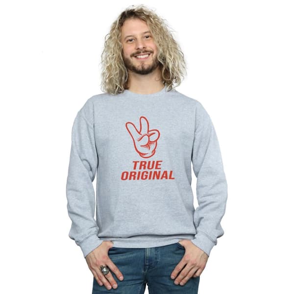 Disney Mens Musse Pigg True Original Sweatshirt