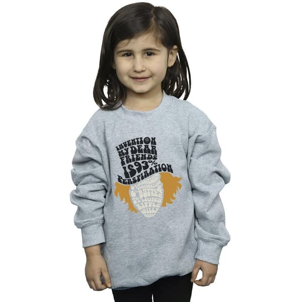 Willy Wonka & The Chocolate Factory Sweatshirt med typiskt Willy Wonka-huvud för flickor