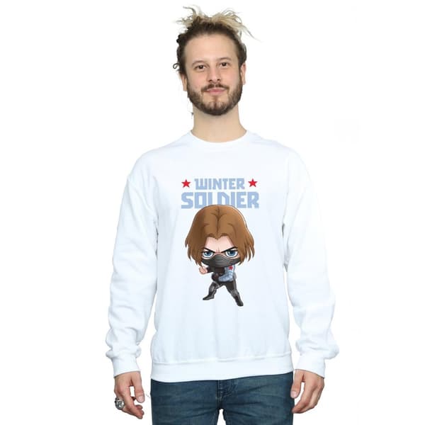 Marvel Mens Winter Soldier Bucky Toon Sweatshirt