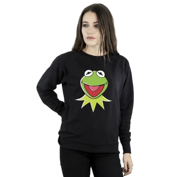 Disney Dam/Tjej Mupparna Kermit Huvud Sweatshirt