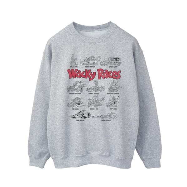 Wacky Races Sweatshirt med biluppställning för herrar