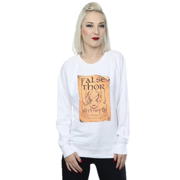 Marvel Womens/Ladies The Mighty Thor False Thor Poster Sweatshirt
