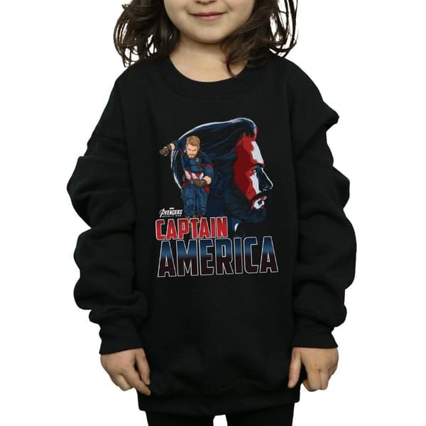 Marvel Girls Avengers Infinity War Captain America Character Sweatshirt