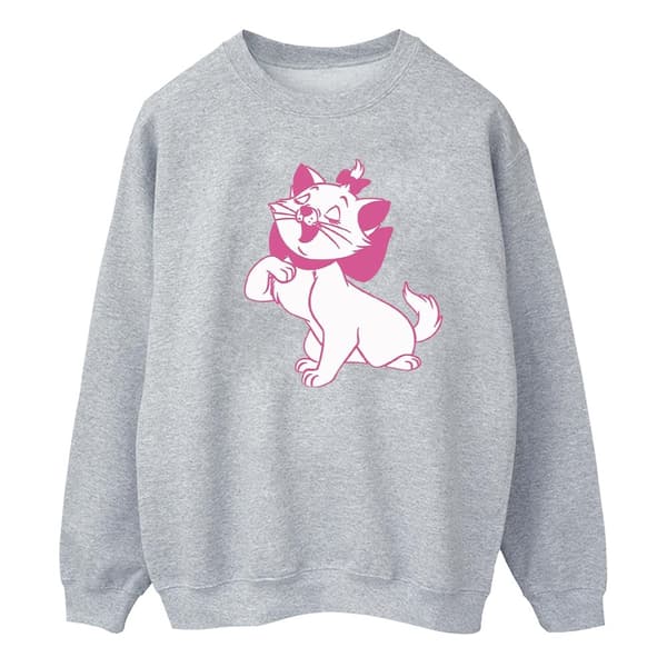 Disney Womens/Ladies The Aristocats Marie Sweatshirt Sports Grey S