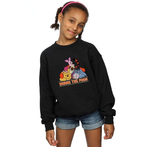 Disney Girls Winnie The Pooh Group Sweatshirt