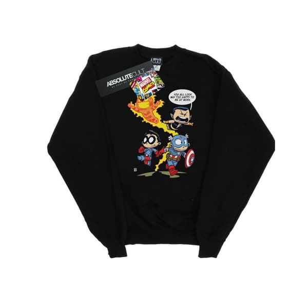 Marvel Comics Mens Avengers Invaders Cartoon Sweatshirt