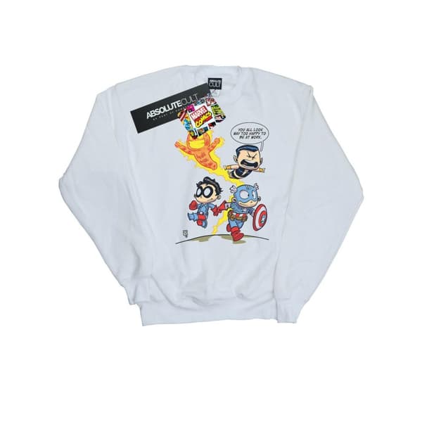 Marvel Comics Mens Avengers Invaders Cartoon Sweatshirt