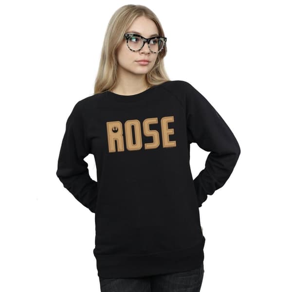 Star Wars Dam/Tjej The Rise Of Skywalker Rose Text Logo Sweatshirt