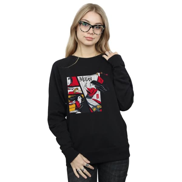 Disney Womens/Ladies Mulan Movie Comic Style Sweatshirt