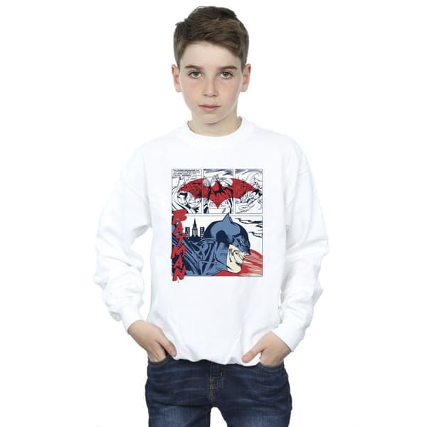 DC Comics Boys Batman Comic Strip Sweatshirt