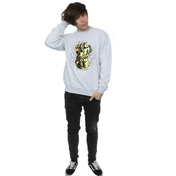 Marvel Mens Avengers Infinity War Thanos Fist Sweatshirt