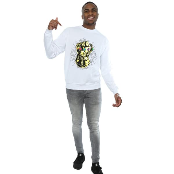 Marvel Mens Avengers Infinity War Thanos Fist Sweatshirt