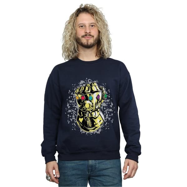 Marvel Mens Avengers Infinity War Thanos Fist Sweatshirt