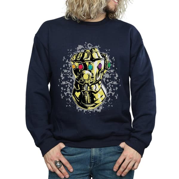 Marvel Mens Avengers Infinity War Thanos Fist Sweatshirt