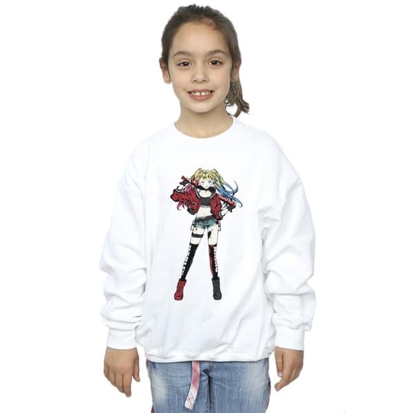 DC Comics Harley Quinn Standing Pose-tröja för flickor