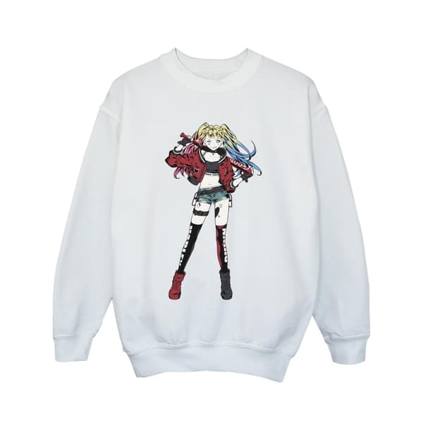 DC Comics Harley Quinn Standing Pose-tröja för flickor