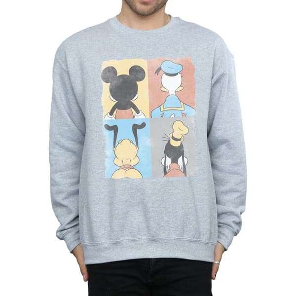 Disney Mens Mickey Mouse Four Backs Sweatshirt