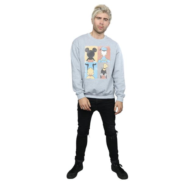 Disney Mens Mickey Mouse Four Backs Sweatshirt
