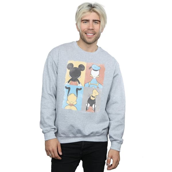 Disney Mens Mickey Mouse Four Backs Sweatshirt