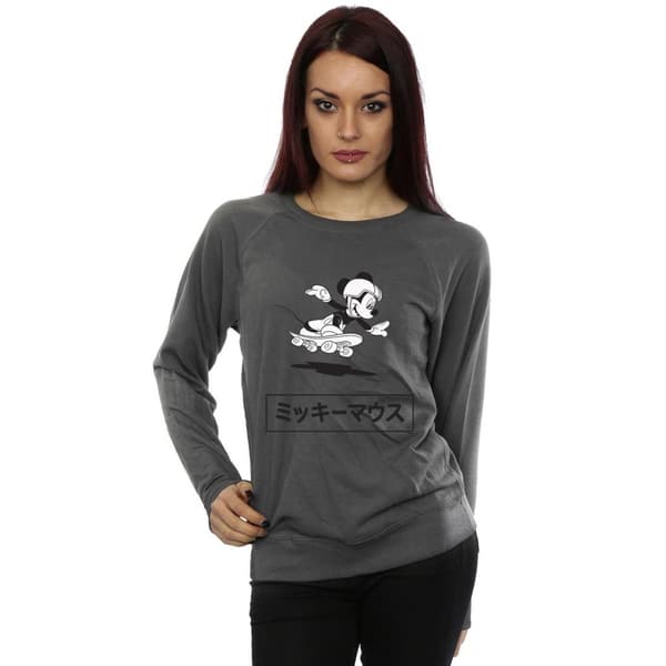 Disney Dam/Tjej Musse Pigg Skridskoåkning Sweatshirt