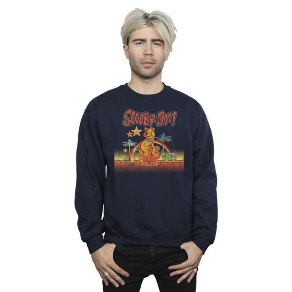 Scooby Doo Mens Palm Trees Sweatshirt