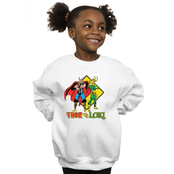 Marvel Sweatshirt Thor Vs Loki för flickor