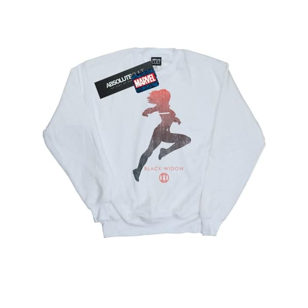 Marvel Mens Black Widow Silhouette Sweatshirt