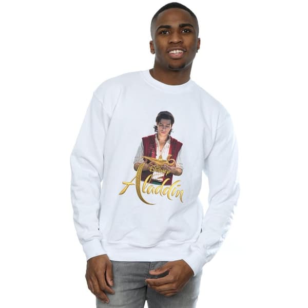 Disney Mens Aladdin Movie Aladdin Photo Sweatshirt