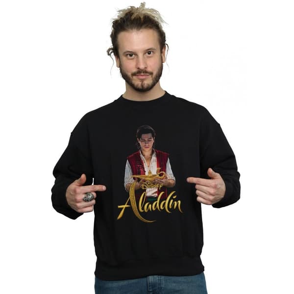 Disney Mens Aladdin Movie Aladdin Photo Sweatshirt