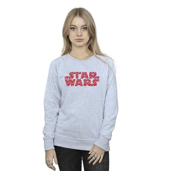 Star Wars Sweatshirt med hjärtlogotyp för kvinnor/damer