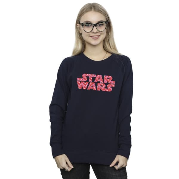 Star Wars Sweatshirt med hjärtlogotyp för kvinnor/damer